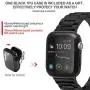 Fullmosa Compatible Apple Watch Band 42mm 44mm 38mm 40mm, Stainless Steel Metal for Apple Watch Series 5 4 3 2 1 Bands, 42mm 44mm Black Fullmosa Compatible Apple Watch Band 42mm 44mm 38mm 40mm, Stainless Steel Metal for Apple Watch Series 5 4 3 2 1 Bands, 42mm 44mm Black