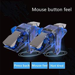 Mistique X7 Pubg Mobile Trigger Controller Battle Royale Sensitive Shoot and Aim LT016BLG for All Android and iOS Phones-1 Pair-(Midnight Blue)