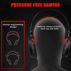 LUPSAN Gaming Headset for Xbox one PS4 Controller, PC Mic Stereo Gamer Headphones with Microphone Computer Nintendo Switch Playstation 4 PRO Xbox 1 x Games