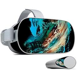 MightySkins Skin Compatible with Oculus Go - Big Wave | Protective, Durable, and Unique Vinyl Decal wrap Cover | Easy to Apply, Remove, and Change Styles | Made in The USA