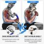 RENPHO R4 Pro Massage Gun with Adjustable Arm, Deep Tissue Percussion Muscle Massager Handheld, Portable Body Massager for Athletes Sore Muscle and Stiffness Back Pain Relief