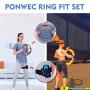 Ponwec Elastic Leg Fixing Strap and Ring-Con Non-Slip Grips Accessories Kits for Ring Fit Adventure ,1 Leg Strap and 2 Ring-Con Grips Ring-Con Nintendo Fit Adventure Game,Only Straps, No Ring Con