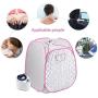 Portable Sauna Tent, 2L Portable Personal Full Body Spa Steam Home Sauna Home Tent Pot Machine Foldable Sauna Machine Indoor Slimming Weight Loss Therapy 9 Level to Control Temperature(US)