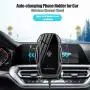 Wirelsss Car Charger,QI Fast Charging Air Vent Holder Auto-Clamping Smart Sensor Phone Holder for Car Compatible with iPhone 11/11 Pro/11 Pro Max/Xs MAX/XS/XR/X/8/8+,Samsung S10/S10+/S9/S9+