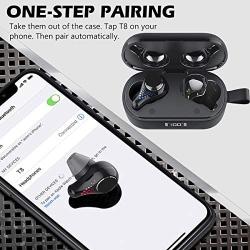 Arsiperd Waterproof Wireless Earbuds, Bluethooth Wireless Headphones with Charging Case Immersive Sounds Touch Control 35H Playtime Sport Mini Earphones Mic LCD Digital Display for iPhone/Android