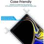 amFilm Glass Screen Protector for Samsung Galaxy Note 9, Full Screen Coverage Screen Protector, 3D Curved Tempered Glass, Dot Matrix with Easy Installation Tray (Black)