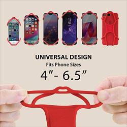 Universal Cell Phone Lanyard Case, Silicone Neck Strap Smartphone Case for iPhone Xs Max XR X 8 7 6S Plus Samsung Galaxy S10 S9 S8 Note 9 Pixel 3 XL, Phone Tie Series (White)