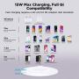 LETSCOM Ultra Slim Wireless Charger,Qi-Certified 15W Max Fast Wireless Charging Pad,Compatible with iPhone 11/11 Pro Max/XS Max/XR/XS/X/8/8+,Galaxy Note 10/Note 10+/S10/S10+/S10E (No AC Adapter)