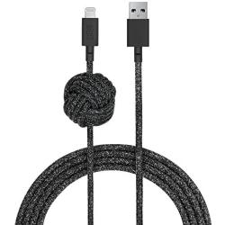 Native Union Night Cable - 10ft Ultra-Strong Reinforced [Apple MFi Certified] Durable Lightning to USB Charging Cable with Weighted Knot for iPhone/iPad (Cosmos)