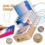 Fast Charging Station for Multiple Devices - Family Charge Docking Station&Organizer - 5 USB Port and 1 Qi Wireless Charging Pad - Compatible with iPhone iPad and Android Phone and Tablet