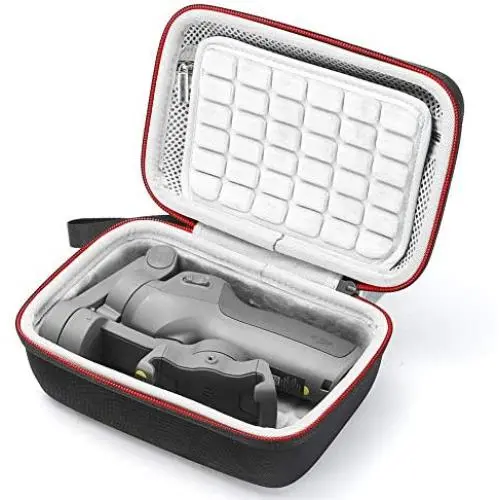 Hard Carrying Case for DJI Osmo Mobile 3 Handheld Smartphone Foldable Gimbal and Osmo Grip Tripod, Power Cable, Protective Storage Travel Bag - Black (Gray Lining) Hard Carrying Case for DJI Osmo Mobile 3 Handheld Smartphone Foldable Gimbal and Osmo Grip Tripod, Power Cable, Protective Storage Travel Bag - Black (Gray Lining)