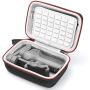 Hard Carrying Case for DJI Osmo Mobile 3 Handheld Smartphone Foldable Gimbal and Osmo Grip Tripod, Power Cable, Protective Storage Travel Bag - Black (Gray Lining)