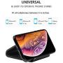 SAMDI Wood Cell Phone Stand for iPhone 5 6 7 8 X Plus, LG, Huawei, XiaoMi, Samsung Galaxy S5 S7 S6 (Oak Wood Black)