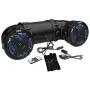 Pyle Marine ATV Powered Speakers - 4.0 Wireless Bluetooth, 800 Watt, Color Changing LED Lights, IP44 Waterproof, 6.5“ Dual Audio Sound System for UTV, Golf Carts, Jetski and Snowmobile - PLATV65BT