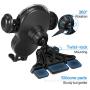 WALOTAR Wireless Car Charger CD Slot Phone Mount, Auto-Clamping 10W Qi Fast Charging Infrared Smart Sensor Air Vent Cell Phone Holder,Compatible with iPhone 11 Pro Max Xs Xr X 8,Samsung S10 S9 Note 10
