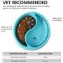 Slow Feeder Dog Bowl - Non Slip Puzzle Bowl Fun Feeder, Anti-Gulping Slow feeders pet Bowls - Interactive Bloat Stop Dog Bowls for Large Medium Dogs(Blue)