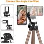 Phone Tripod with Wireless Remote, Eocean 50-inch Universal Tripod for Cellphone, Gopro and Camera with Universal Clip, Compatible with iPhone 11 Max Pro/Galaxy Note 9/S9/Google (Brown)