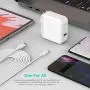 USB C Charger for 2020/2018 iPad Pro 12.9 Gen 4/3, iPad Pro 11 Gen 2/1, MacBook Pro, New MacBook Air 13 inch, MacBook 12 inch, 45W Thunderbolt 3 USB C Power Adapter, 6.6ft USB C to C Cable, LED USB C Charger for 2020/2018 iPad Pro 12.9 Gen 4/3, iPad Pro 11 Gen 2/1, MacBook Pro, New MacBook Air 13 inch, MacBook 12 inch, 45W Thunderbolt 3 USB C Power Adapter, 6.6ft USB C to C Cable, LED