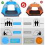 BATTOP 4 Person Tent for Camping Double Layer Family Camping Tent for 4 Seasons Waterproof with Instant Setup