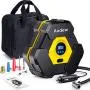 Audew Portable Air Compressor Tire Inflator with Gauge, Auto Digital Air Pump for Car Tires with Extra LED Light, DC 12V 150 PSI Tire Pump for Car,Bicycle,Motorcycle,Basketball,Pool Toys