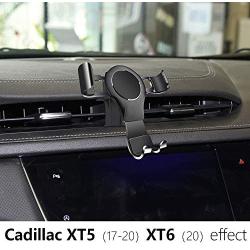 LUNQIN Car Phone Holder for 2017-2020 Cadillac XT5 2020 XT6 Auto Accessories Navigation Bracket Interior Decoration Mobile Cell Phone Mount