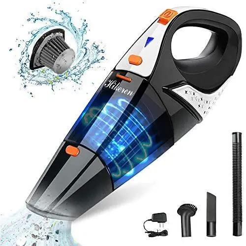Hikeren Handheld Vacuum, Hand Vacuum Cordless 7Kpa Strong Suction Powered by Li-ion Battery Rechargeable Quick Charge Tech, Mini Vacuum for Home and Car Cleaning, Orange Hikeren Handheld Vacuum, Hand Vacuum Cordless 7Kpa Strong Suction Powered by Li-ion Battery Rechargeable Quick Charge Tech, Mini Vacuum for Home and Car Cleaning, Orange