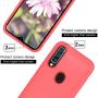 Vinve Samsung Galaxy A50 Case with Tempered Glass Screen Protector [2 Pack], Liquid Silicone Slim Fit Drop Protection Case for Galaxy A50 (Red)