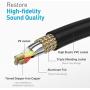 KINGTOP Headset Splitter Adapter 3.5mm Combo Audio Cable for PS4,Xbox One S,Tablet,Mobile Phone,PC Gaming Headsets and New Version Laptop(Upgraded Version) (Black)