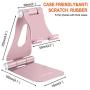 [Latest Version] Foldable Cell Phone Holder, YOSHINE Adjustable Cell Phone Stands Tablet Stand Solid Aluminum Stand Charging Dock for All Smart Phones and Tablets Desk Phone Accessories - Rose Gold