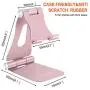 Adjustable Cell Phone Stand, Multi-Angle Tablet Stand Desk Cell Phone Holder with Anti-Slip Base and Convenient Charging Port Universal Aluminum Stand for All Smartphones and Tablets - Rose Gold Adjustable Cell Phone Stand, Multi-Angle Tablet Stand Desk Cell Phone Holder with Anti-Slip Base and Convenient Charging Port Universal Aluminum Stand for All Smartphones and Tablets - Rose Gold