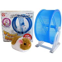 ABL Happy Hamster Pet with Wheel Runner Battery Operated Kids Toy