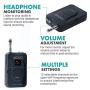 Movo WMX-7 VHF 12-Channel Wireless Lavalier Microphone System with 1 Receiver, 1 Transmitter, and 1 Lapel Microphone Compatible with DSLRs, iPhone/Android Smartphones, and Tablets (130ft Audio Range)