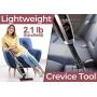 ROOMIE TEC Cordless Vacuum Cleaner, 2 in 1 Handheld Vacuum, High-Power 2200mAh Li-ion Rechargeable Battery, with Corner Lighting and Upright Charging Base
