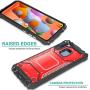 CasemartUSA Phone Case for [Samsung Galaxy A11], [Alloy Series][Red] Aluminum Metal Plate Military Grade Shockproof Protective Cover for Samsung Galaxy A11 (Verizon, AT&T, Metro, T-Mobile)