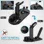 OLEBR Charging Stand Compatible with iWatch 5 and 4 Watch Charging Stand for AirPods, iWatch Series 5/4/3/2/1,iPhone 11/11 Pro/11 Pro Max/Xs/X Max/XR/X/8/8Plus/7/7 Plus /6S /6S Plus/iPad-Black
