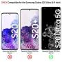 EGV [2 Pack Screen Protector for Samsung Galaxy S20 Ultra Tempered Glass [Fingerprint Unlock Compatible] [Easy to Install] [Case Friendly]