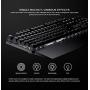 GameSir GK300 Wireless Mechanical Gaming Keyboard, 2.4GHz Bluetooth Game Keyboard, TTC Blue Switches 1ms Low Latency Mechanical Keyboard with 104 Standard Keys for Windows PC, Laptop, iPad and Mac
