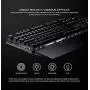 GameSir GK300 Wireless Mechanical Gaming Keyboard, 2.4GHz Bluetooth Game Keyboard, TTC Blue Switches 1ms Low Latency Mechanical Keyboard with 104 Standard Keys for Windows PC, Laptop, iPad and Mac