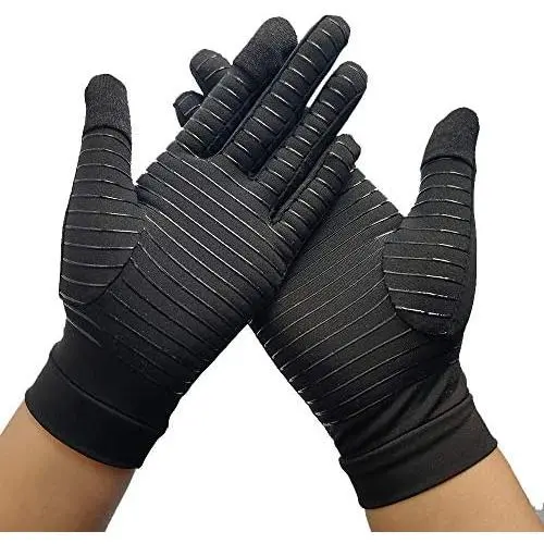 Arthritis Compression Gloves for Arthritis for Women and Men Full Finger Touch Screen Copper Infused Arthritis Gloves for Arthritis Pain Relief Arthritis Compression Gloves for Arthritis for Women and Men Full Finger Touch Screen Copper Infused Arthritis Gloves for Arthritis Pain Relief