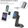 Magnetic Air Vent Car Phone Mount, Long Arm Air Vent Phone Holder with 360 Rotation Design, Built-in 6 Strong Magnets, Universal Car Magnetic Vent Holder for All Cell Phone & Mini Tablet