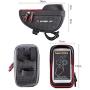 MOOZO Bike Handlebar Bag, Bicycle Phone Holder, Waterproof Cycling Frame Bags Top Tube Pouch Pannier Bike Phone Mount Stand for iPhone Xs MAX XR X 8 7 6 6S Plus Samsung S9 S8 S7 Smartphones Below 6