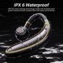 Bluetooth Earpiece for Cell Phone, Timmkoo S60 Single Ear Hands-Free Wireless Bluetooth Headset with Mic Apt-X CVC8.0 for iPhone, Samsung, Android, PC, Laptop, Tablet, TVs (Gold)