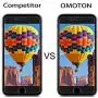 OMOTON SmoothArmor 9H Hardness HD Tempered Glass Screen Protector for Apple iPhone 8 Plus/iPhone 7 Plus, 2 Pack