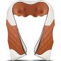 Neck Massager with Heat,Deep Kneading Back Massager,3D Massage for Back Neck Shoulder Waist and Foot, Shiatsu Electric Neck Shoulder Back Massager,Use at Home Office and Car, Christmas Gifts