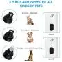 Viixm Dog Nail Grinder, Electric 2-Speed Pet Nail Trimmer Clipper Low Noise Rechargeable Painless Paws Grooming and Smoothing for Small Medium Large Dogs and Cats