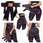 SCOBUTY Thigh Trimmer, Waist Trainer, High Waist and Thigh Trimmer, 3 in 1 Weight Loss Butt Lifter Waist Trainer Shaping Slimming Support, Hips Belt Trimmer Body Shaper (Pink)