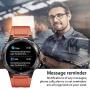 Lintelek Smart Watch for Android and iOS Phone, 1.3 Inch Round Touch Screen Smartwatch with Heart Rate Monitor, Fitness Tracker 5 ATM Waterproof, Step Counter for Men and Women