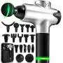 Massage Gun Deep Tissue Massager - Percussion Massage Gun Massager Gun Muscle Massage Gun Deep Tissue Massage Gun Muscle Gun Massager Chrome