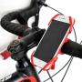Bike Motorcycle Phone Holder Bike Phone Mount Bracket Universal Adjustable Cell Phone Holder Detachable Waterproof Holder for Cellephone iPhone 11 8 7 Plus S10 S9 S8 S7