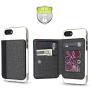 Cell Phone Wallet for Back of Phone, Stick On Wallet Credit Card ID Holder with RFID Protection Compatible with iPhone, Galaxy & Most Smartphones and Cases